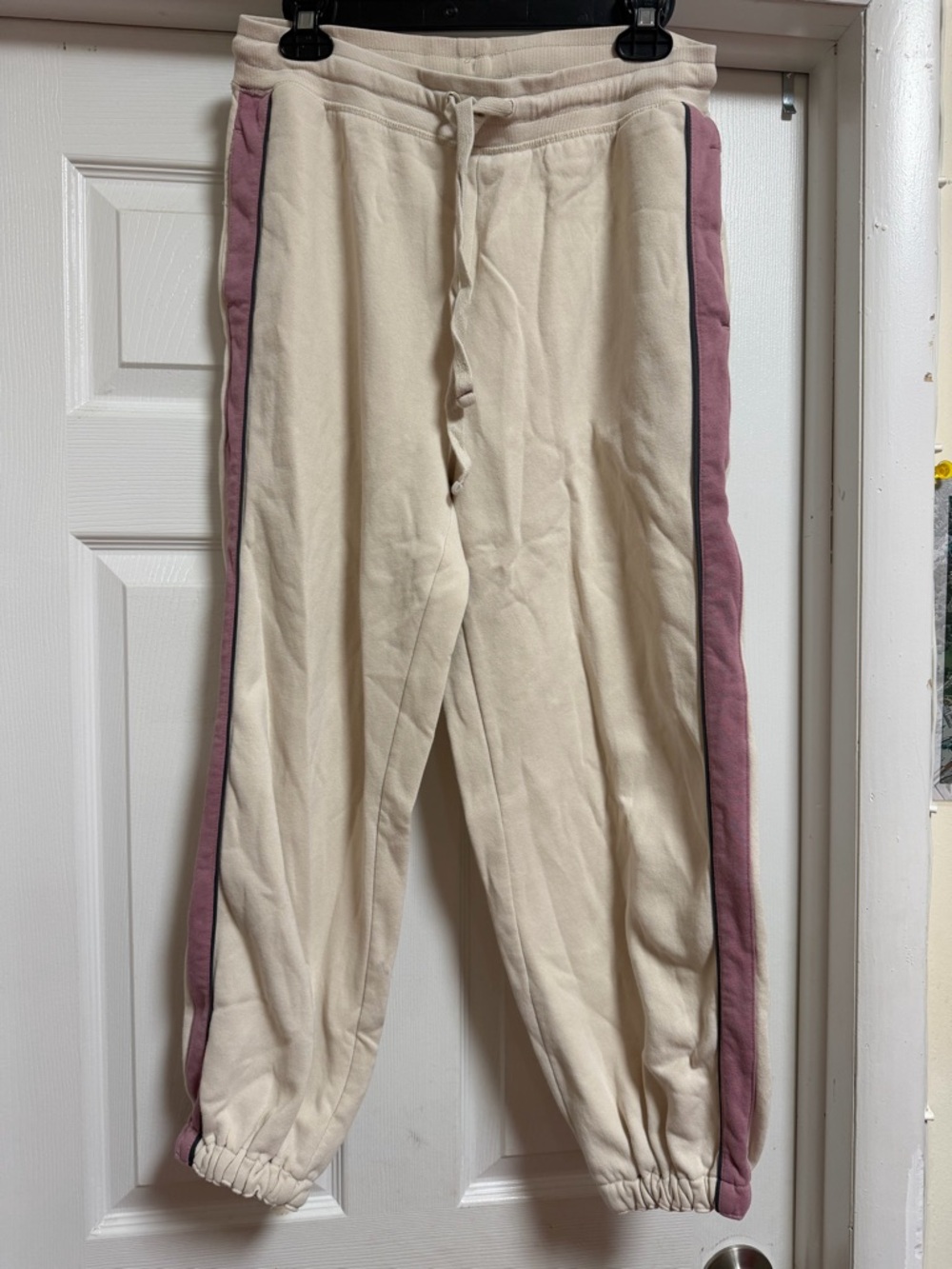 Saturday Sunday by Anthropologie Side Stripe Jogger Sweatpants SMALL PETITE